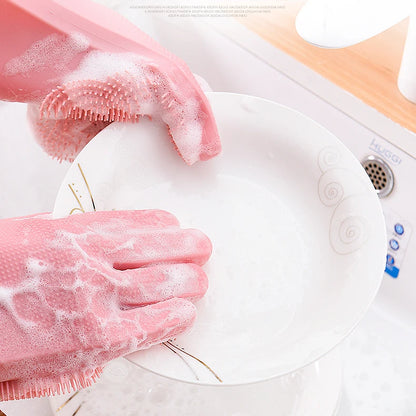 Silicone Scrubbing Gloves for Dishwashing