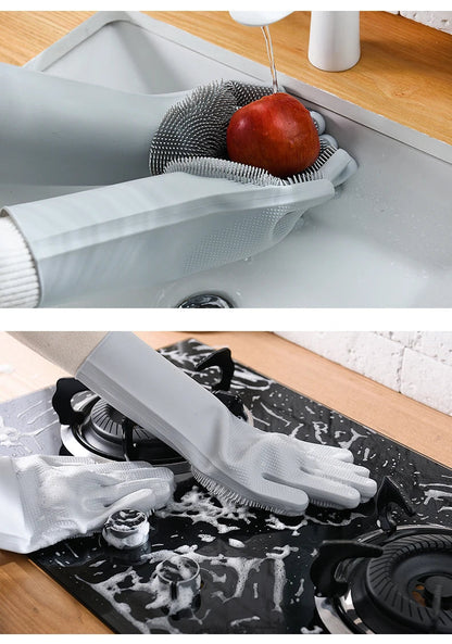 Silicone Scrubbing Gloves for Dishwashing